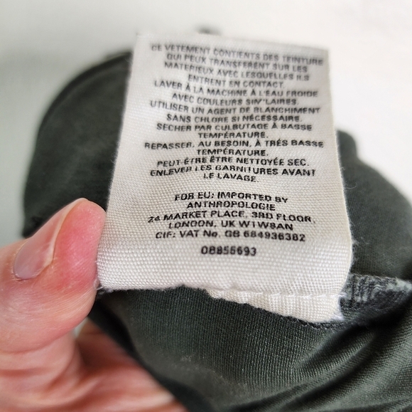 Anthropologie Green Skinny Utility Ankle Pants 28 - Picture 6 of 7